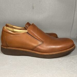 Samuel Hubbard Men's "Frequent Traveler" 10.5M Whiskey Tan Leather Slip-On Shoes